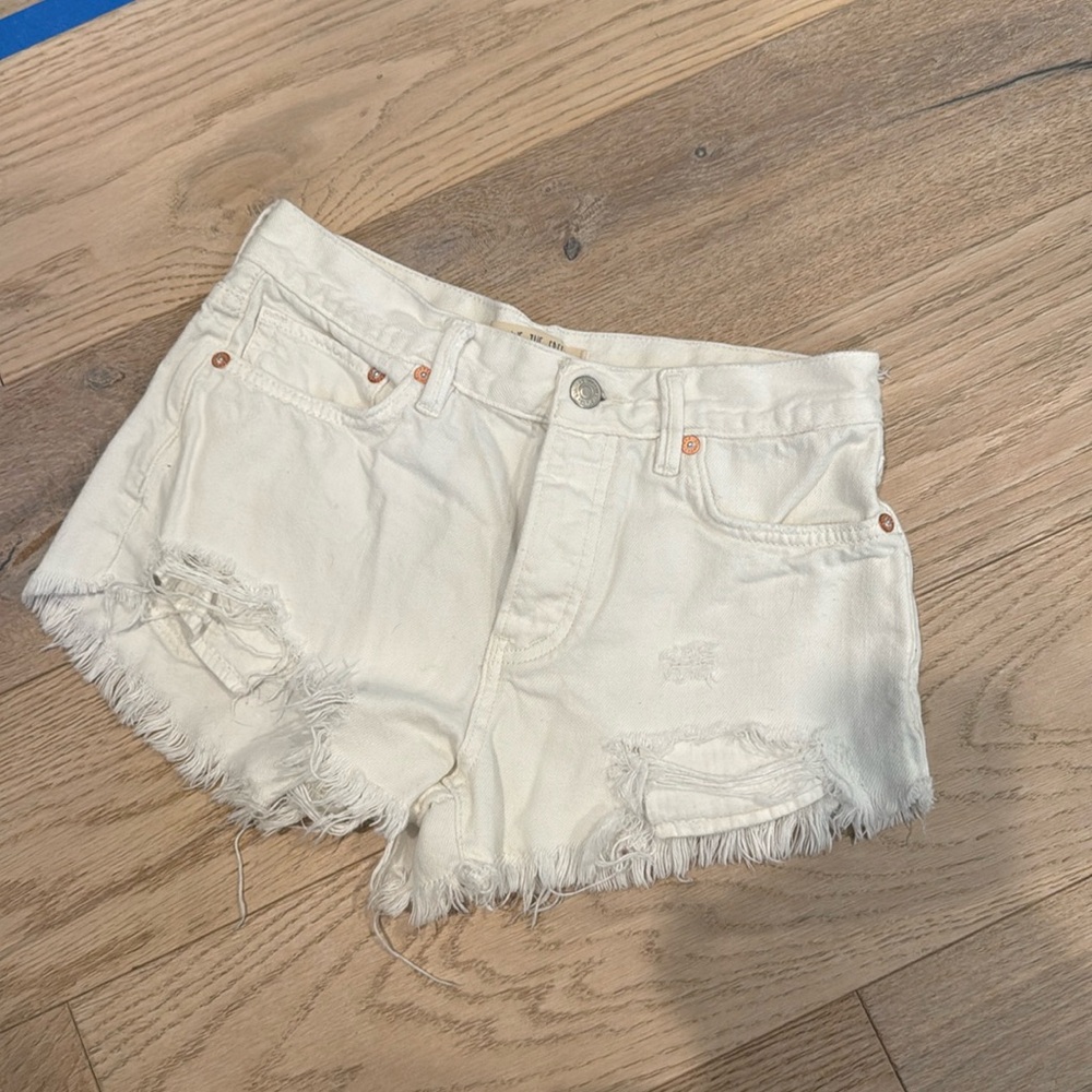 FREE PEOPLE We The Free White Short Size 25